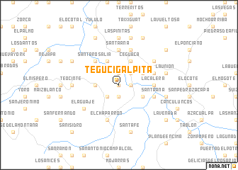 map of Tegucigalpita