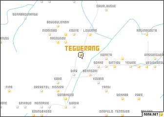 map of Téguérang