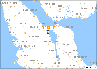 map of Teguit