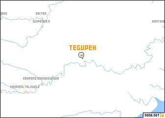 map of Tegupeh