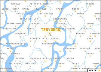 map of Tēgyaung