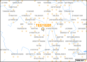 map of Tegyigon