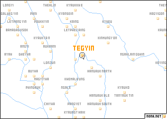 map of Tegyin