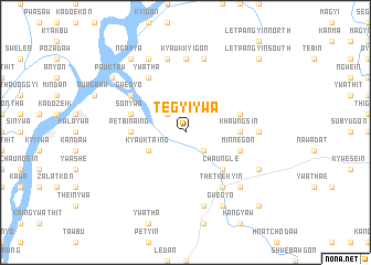 map of Tegyiywa