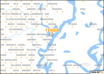 map of Tehāia