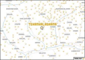 map of Tehānwāla Dhana