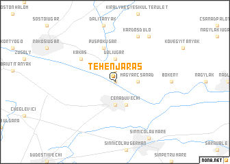 map of Tehénjárás