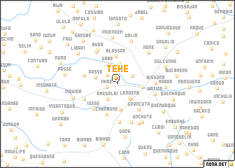 map of Tehé