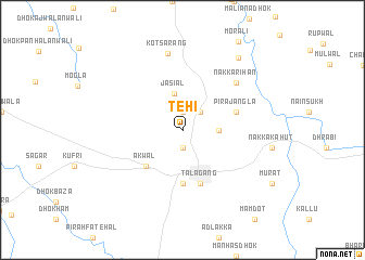 map of Tehi