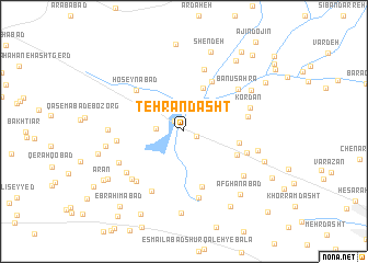 map of Tehrān Dasht