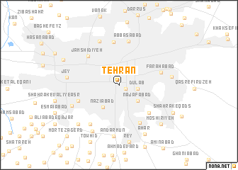 map of Tehrān