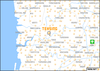 map of Te-hsing