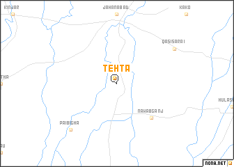 map of Tehta
