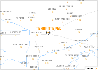 map of Tehuantepec