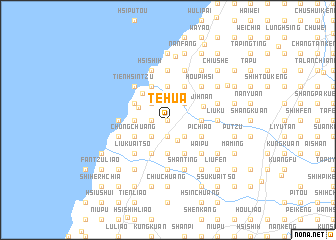 map of Te-hua