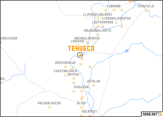 map of Tehueco