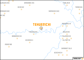 map of Tehuerichi