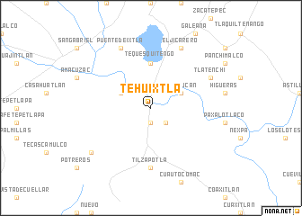 map of Tehuixtla