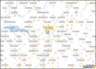 map of Teibo