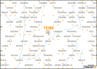 map of Teibo