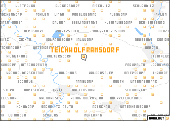 map of Teichwolframsdorf