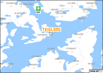 map of Teigland