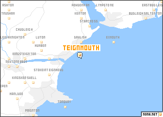 map of Teignmouth