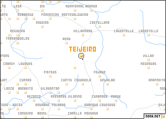 map of Teijeiro