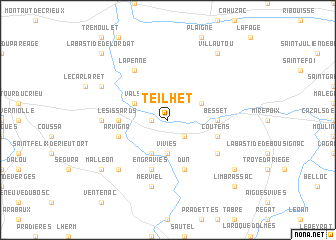 map of Teilhet