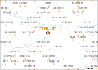 map of Teillay