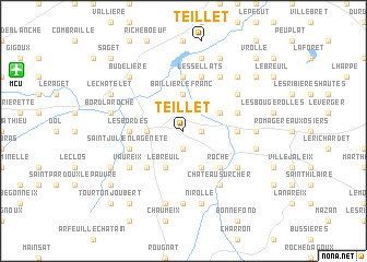 map of Teillet