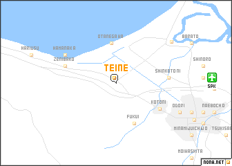 map of Teine