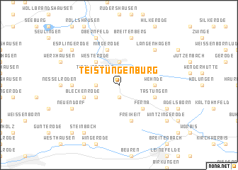 map of Teistungenburg