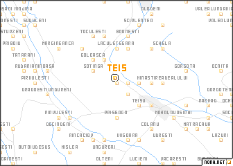 map of Teiş