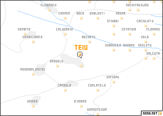 map of Teiu