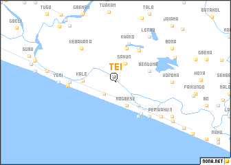 map of Tei