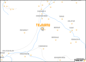 map of Tejdānū