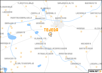 map of Tejeda