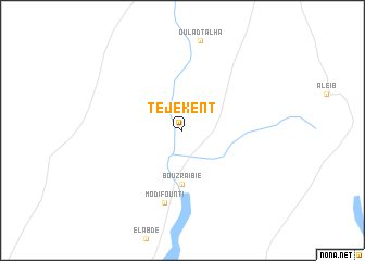 map of Tèjékent