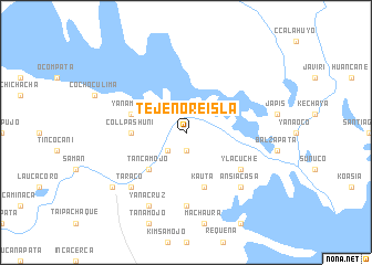 map of Tejenore Isla