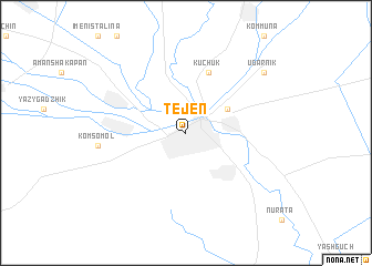 map of Tejen