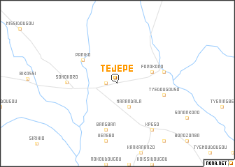 map of Téjépé