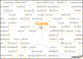 map of Tejeras