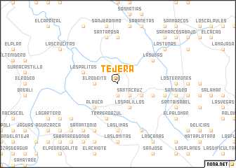 map of Tejera