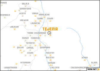 map of Tejería