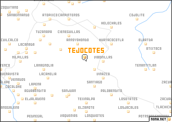 map of Tejocotes