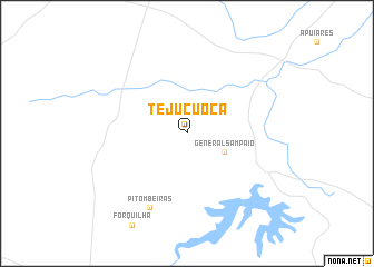 map of Tejuçuoca