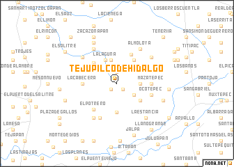 map of Tejupilco de Hidalgo