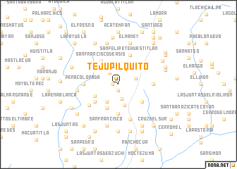 map of Tejupilquito