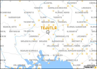 map of Tejutla